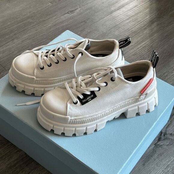 PALLADIUM Revolt Lo-Tx Womens Shoes in White Size US 6 - Picture 7 of 8